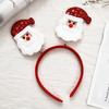 Обруч для волос Декор с рогами Эластичный головной убор Декор с рогами Санта-Клауса Обруч для волос Аксессуары для волос