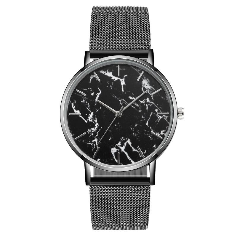 Европейские и американские модные мраморные мужские часы мужские часы Миланские кварцевые часы с сетчатым ремешком мужские часы