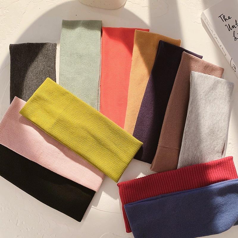 Женская широкая повязка на голову, эластичная повязка для волос, спортивный тюрбан для йоги, головной убор