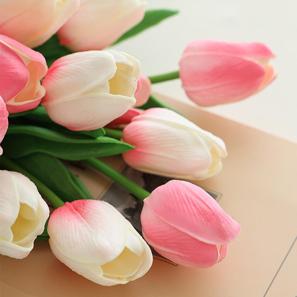 10 шт. цветы тюльпана искусственный комплект искусственных тюльпанов