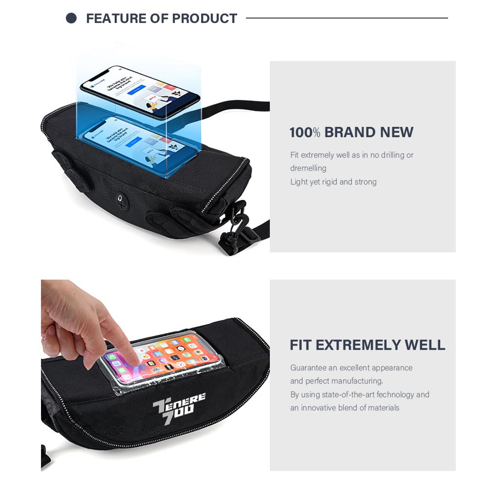 Аксессуары для мотоциклов, водонепроницаемая сумка для хранения, сумка на руль, дорожная сумка для инструментов для YAMAHA Tenere 700 XT700Z XTZ 700 T7 T700 