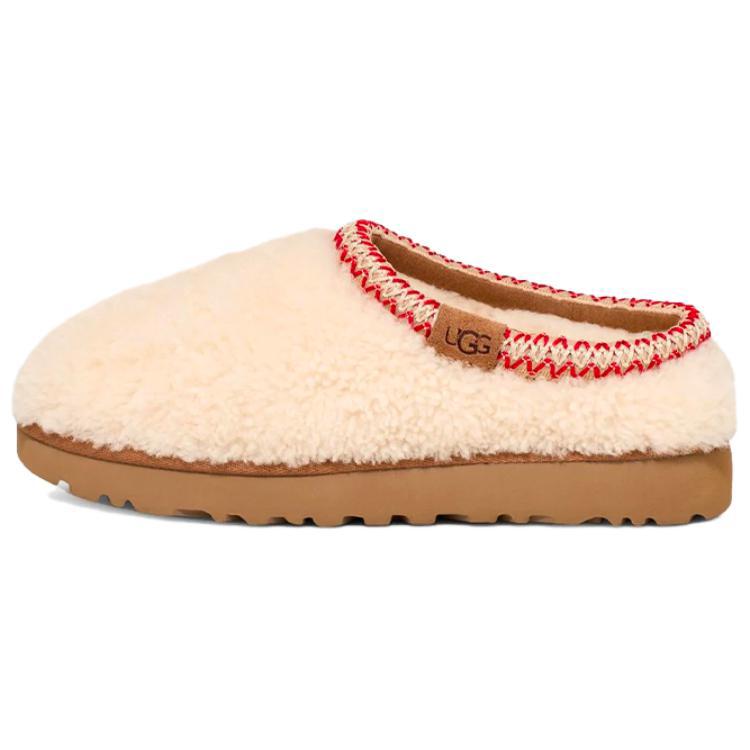 UGG Тапочки Tasman Slipper Maxi Curly - Натуральные Женские Кроссовки Белые 1158356-NAT