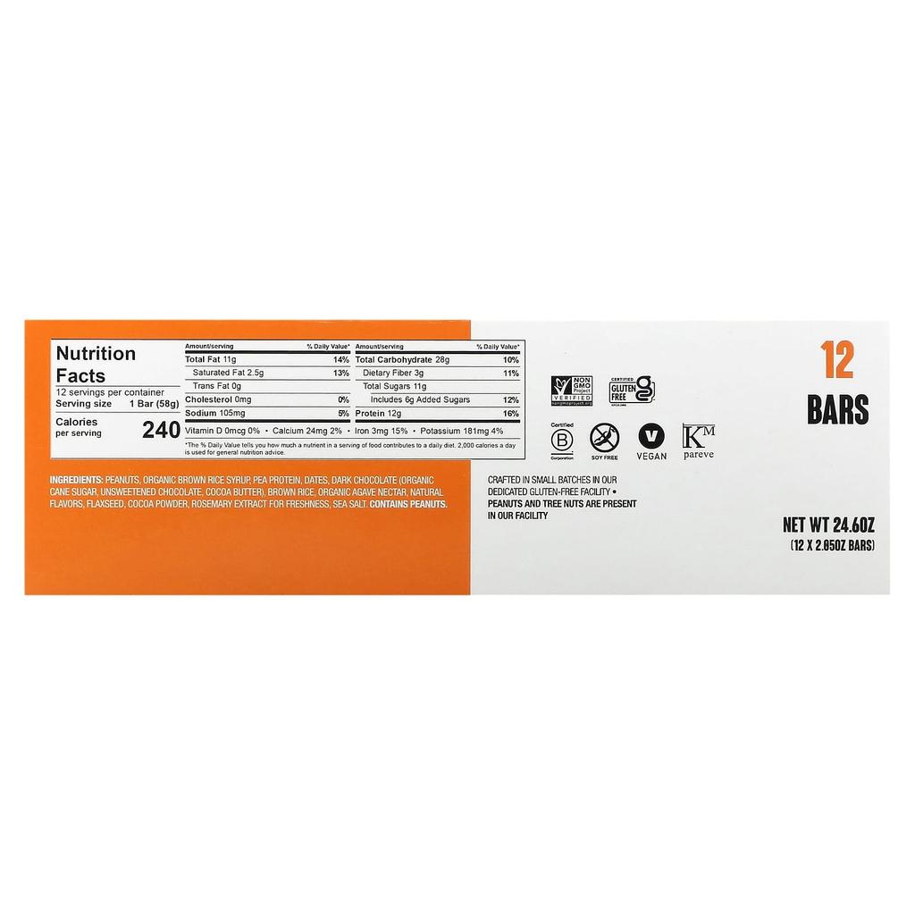 The GFB Gluten Free Bar, Chocolate Peanut Butter, 2.05 Oz (58 G)