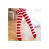 Women's 3 Ribbon Detail Cotton Black Laptop Socks Garter Height Black Tall Socks