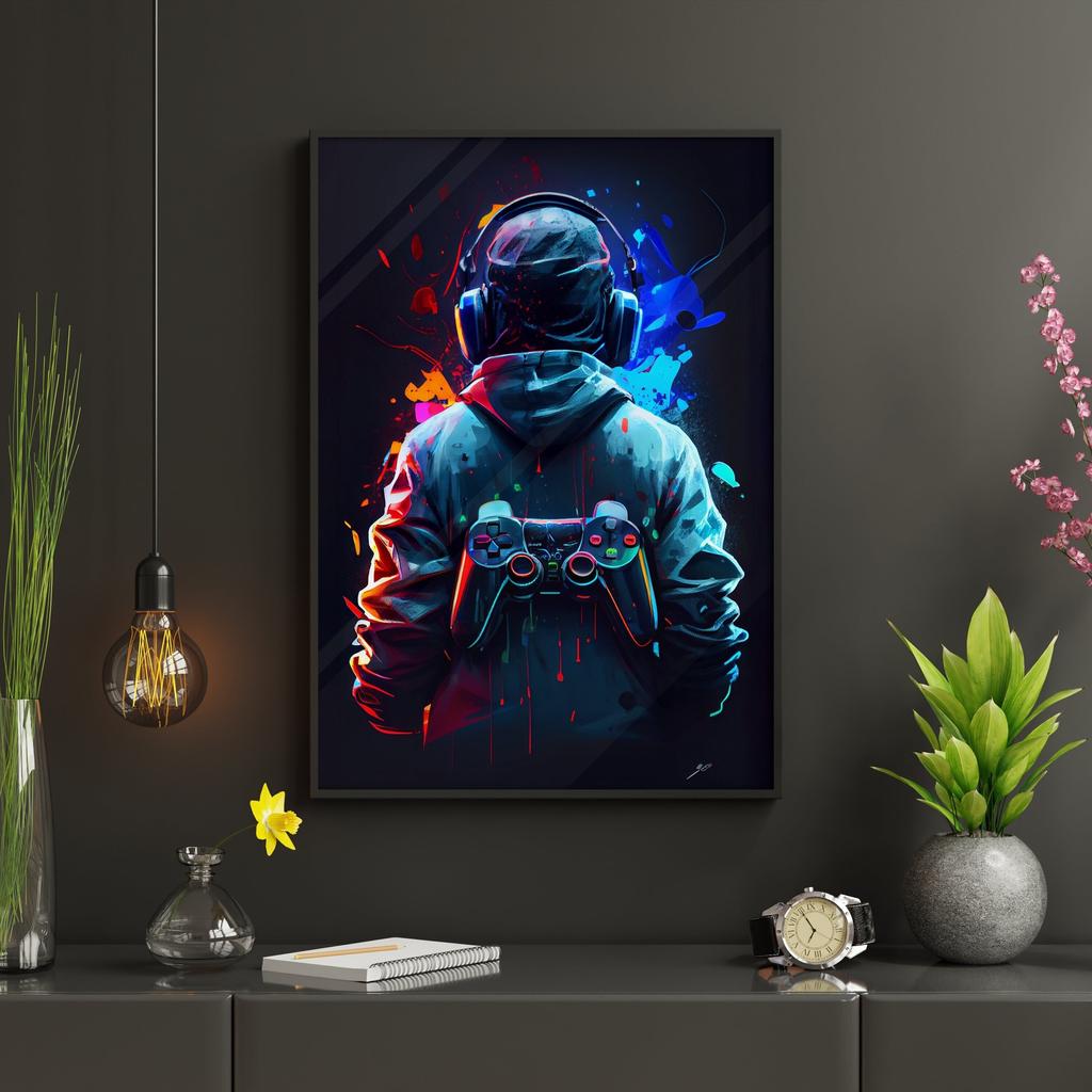 Неоновая игра 80-х годов, эстетическая видеоигра, Kawaii, декор для геймерской комнаты, скандинавские принты, настенное искусство, винтажные постеры, холст, кафе, качественная живопись