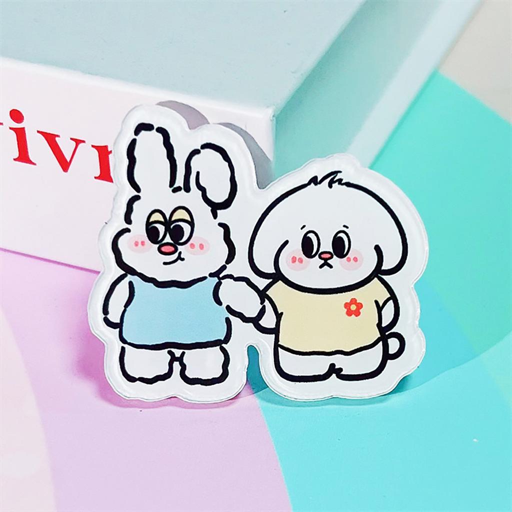 Милая и милая мультяшная акриловая брошь-значок в виде щенка, детский подарок, подвеска для девочки, маленькие украшения