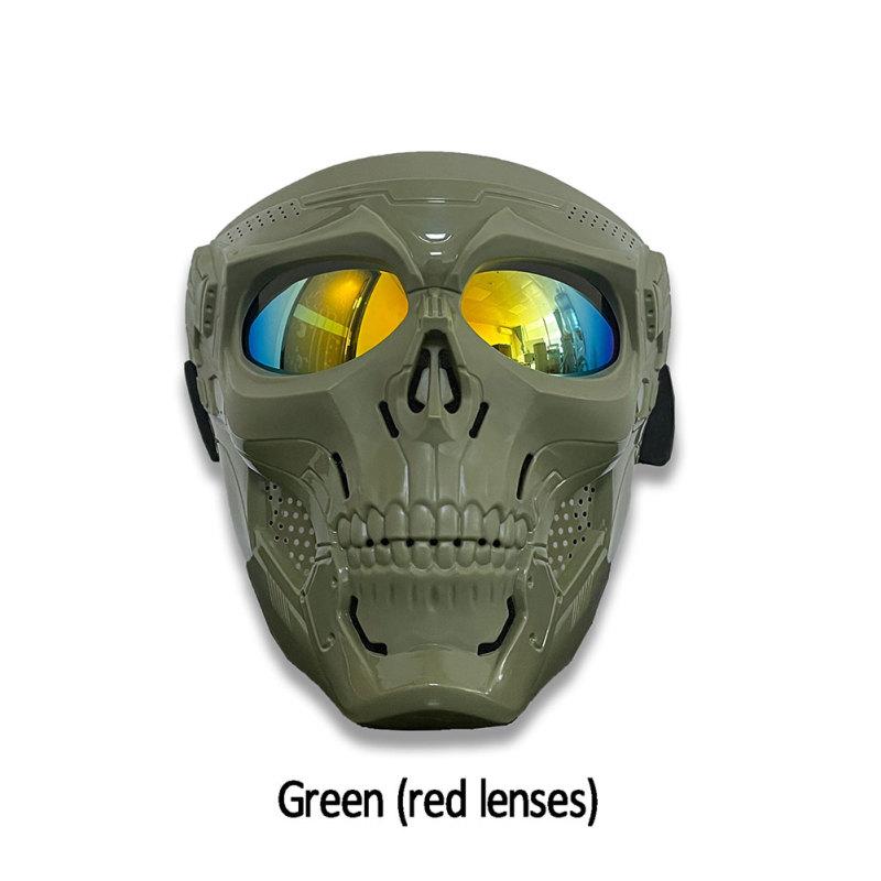 Очки в форме черепа-призрака для защиты лица для спорта на открытом воздухе, внедорожные очки для мотоциклетного шлема