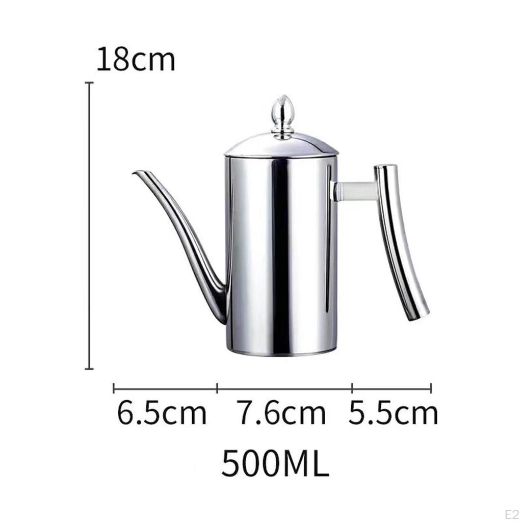 Кофейник, чайник, прочный многофункциональный кухонный винтажный стальной ресторанный чайник с ручкой