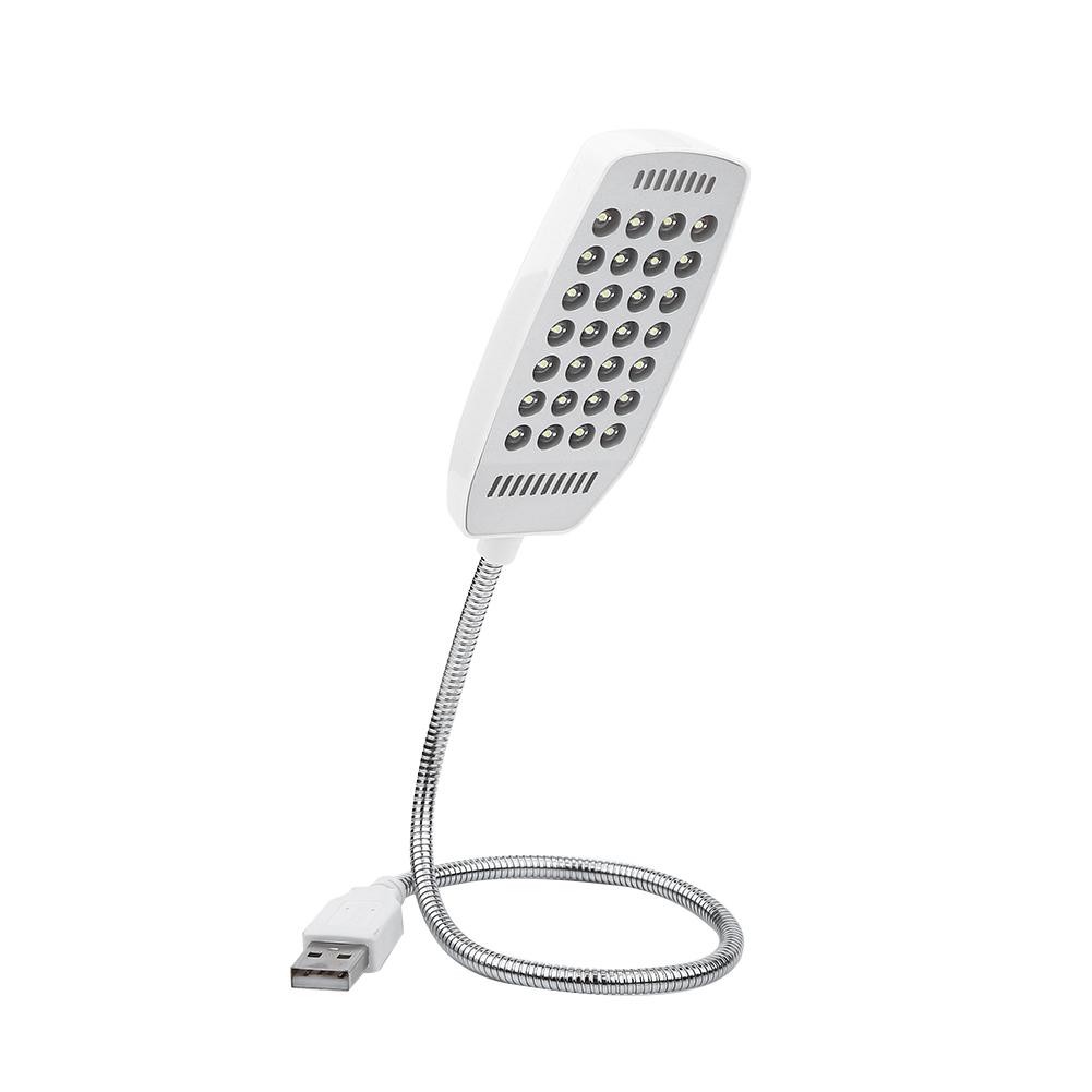5V Гибкая шея USB 28 светодиодов Портативный свет для чтения Компьютерная лампа С Белый
