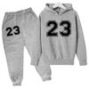 NO:23 Basketball Hoodie Sports Hoodie Set Spring Autumn Children Hoodie+Pants 2-Piece Set Teen Cute 4-14Y Boys Kids Girls Hoodie