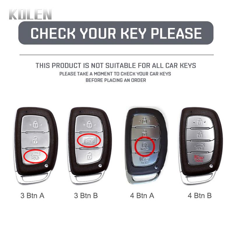 Abs Carbon Fiber Style Car Key Case Cover For Hyundai Ix35 I40 I20 I10 Tucson Elantra Creta Sonata Ioniq Accent Creata Keychain