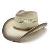 Fashion Casual Rigid Edition Big Eaves Woven Papyrus Knight Cowboy Hat Jazz Hat