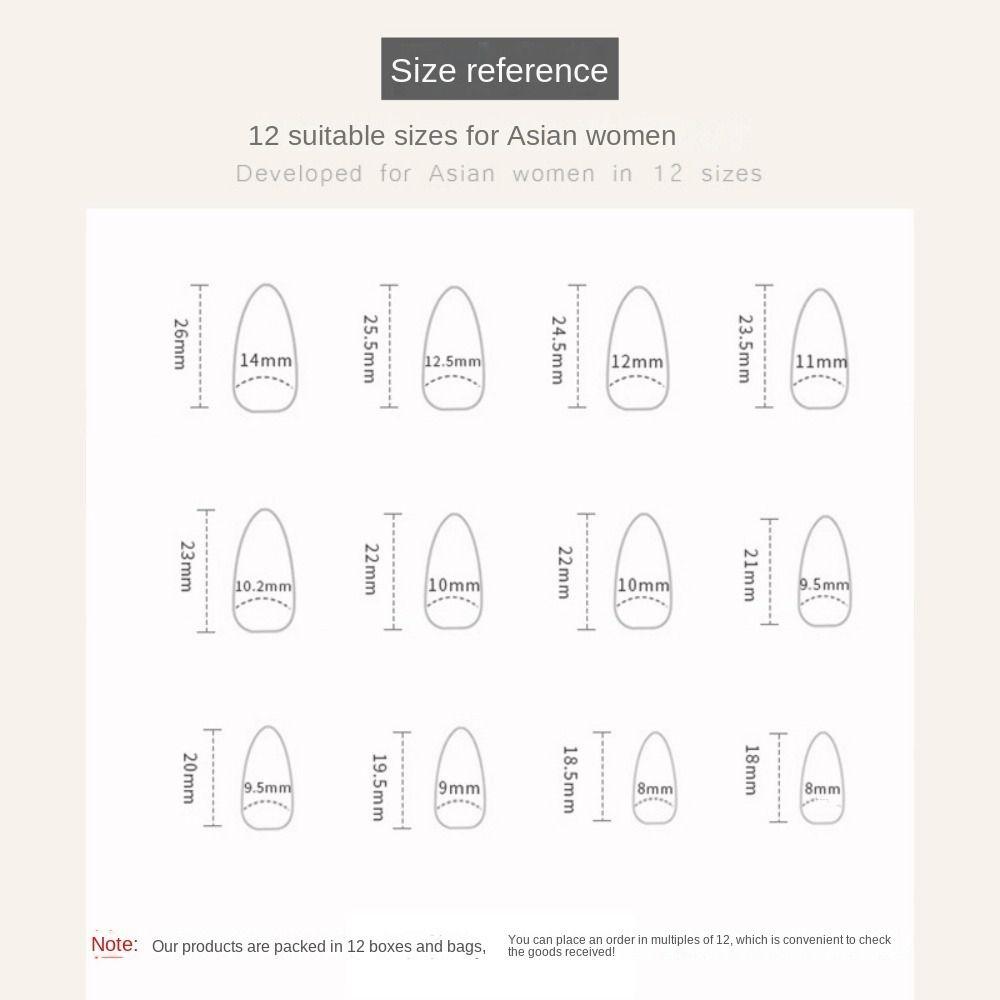 Длинные миндалевидные накладные ногти Френч-пресс на ногтях Маникюр Типсы для женщин