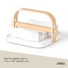 Umbra Paper Napkin Holder White Natural Bellwood [Official] W23×D20×H13cm