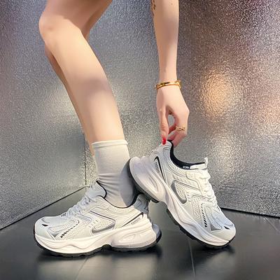 JOZHAMTA/женские кроссовки на плоской подошве, обувь на платформе в стиле пэчворк, повседневные женские кроссовки из мягкой кожи с толстой подошвой и круглым носком, размер 35-40