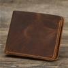 Wallet Men Genuine Leather Short Wallets Vintage Money Purses Business Card Holder