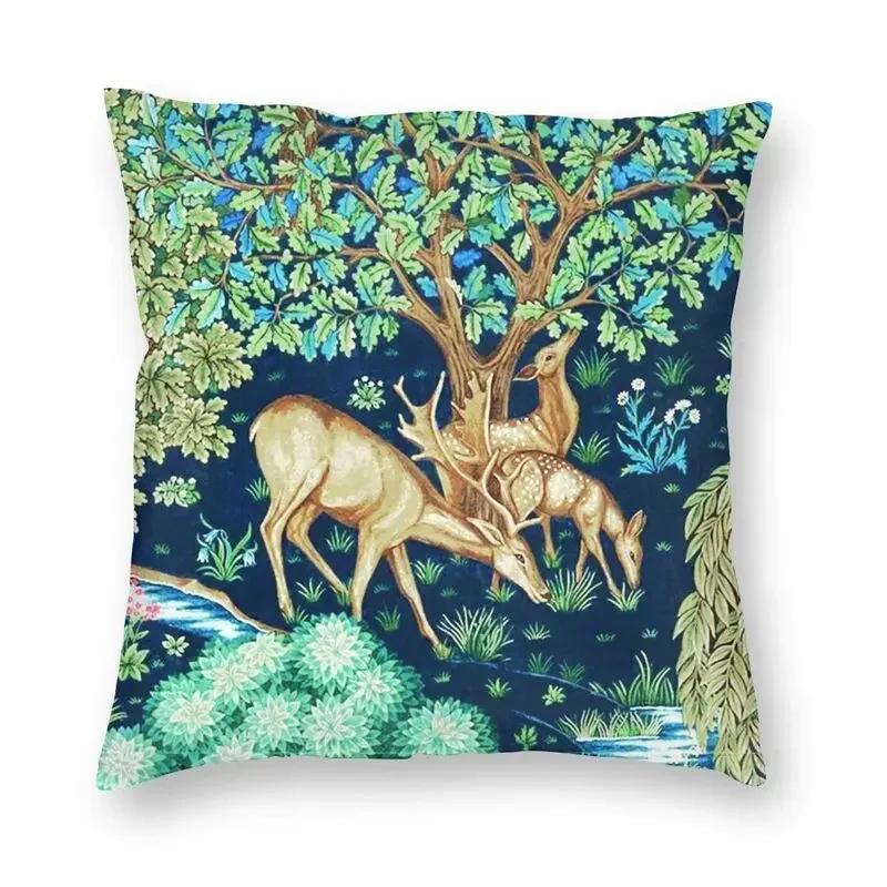 Уильям Моррис Похититель клубники Красный Наволочка Бархат Роскошные Декоративные Подушки Домашний Декор Для Дивана Гостиной Наволочка