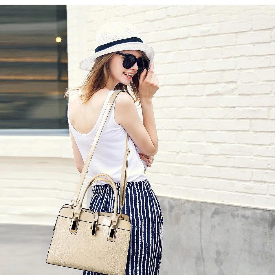 Европейский стиль, модная элитная роскошная женская сумка, изысканная роскошная кожаная блестящая женская сумка, сумка через плечо