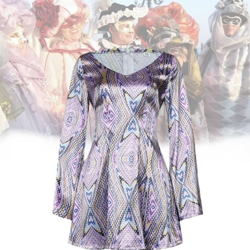 Ретро европейский и американский хиппи диско костюм для Хэллоуина