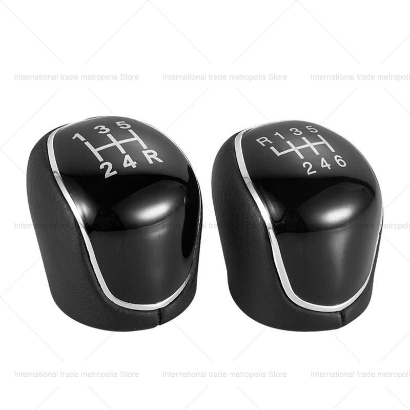 5/6Speed Car Leather Gear Shift knob for Ford S-Max C-Max Kuga Galaxy Mondeo4 Mk4 Transit Tourneo Connect Focus Auto Accessories