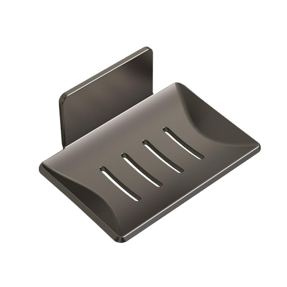 Soap Rack No Drilling Wall Mounted Double Layer Soap Dish Accessories Rack Holder Storage 2024 Bathroom C0E1