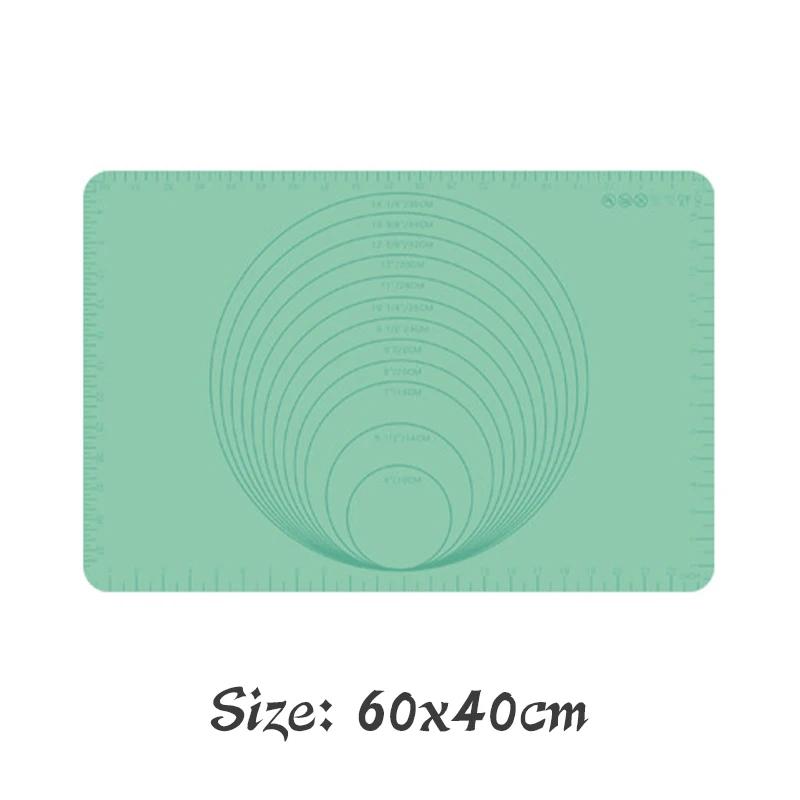 60*40см Антипригарный Силиконовый Коврик для Выпечки Коврик Лист для Выпечки Коврик для Раскатывания Теста Коврик для Выпечки Печенья Макарон Инструменты для Кондитера Кухонные Гаджеты