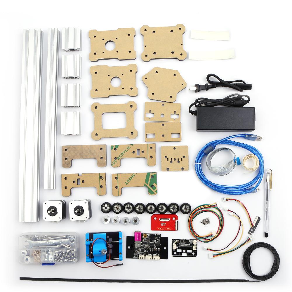 VG-X4 Настольный Собранный Плоттер Ручка DIY Робот для Рисования Рисовальная Машина Живопись Рукописный Робот Комплект