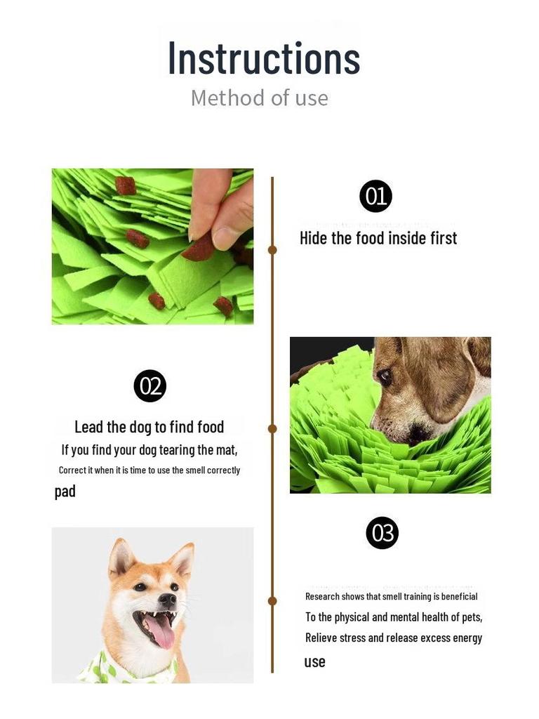 Игрушки для домашних животных: Коврик-головоломка и миска для дрессировки собак по запаху
