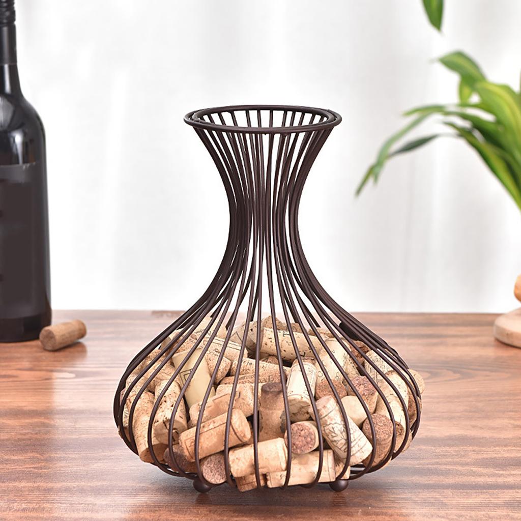 Корзина для хранения пробок для бутылок вина, бочек, железный контейнер для сбора пробок