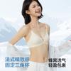 Summer new ultra-thin cool thin shoulder straps French triangle cup small chest gathered seamless back women's bra cover