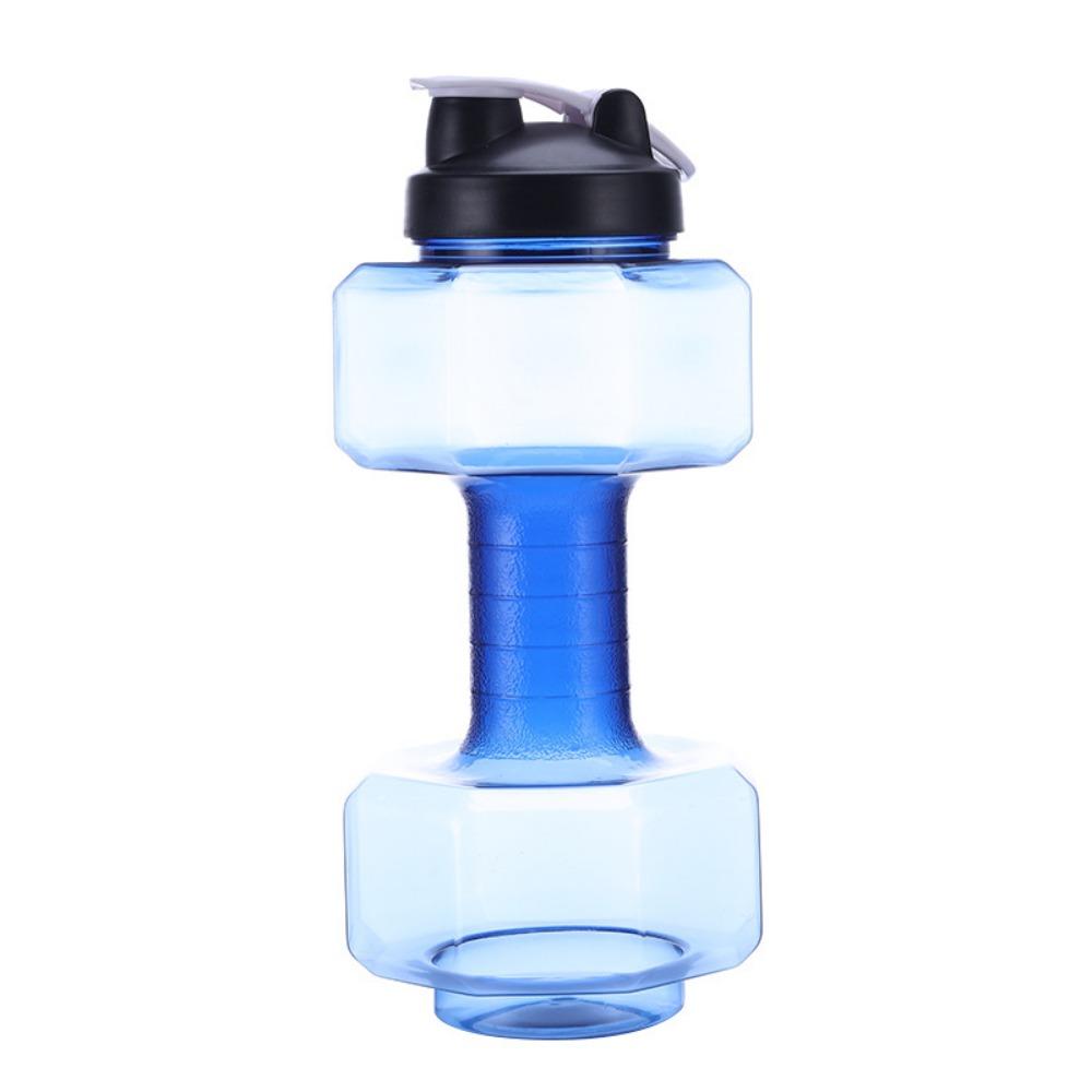 Креативный спортивный чайник в форме гантели, модная бутылка для воды, посуда для питья