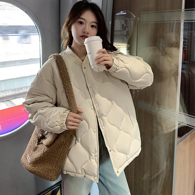 Padded clothes women's winter new small thin padded jacket autumn and winter padded diamond jacket cold-proof clothes padded clothes