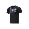 Li Ning CBA Series Guangzhou Team Letter Logo Printed Basketball T-Shirt Men Tops Black ATST919-1