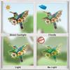 12pcs Window Decals to Prevent Bird Strikes, Anti Collision Window Clings, Rainbow Reflection Window Sticker, Hummingbird Style Sun Catcher Stickers