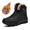 Men's Plus Size Waterproof Non-Slip Warm Snow Boots for Outdoor Hiking