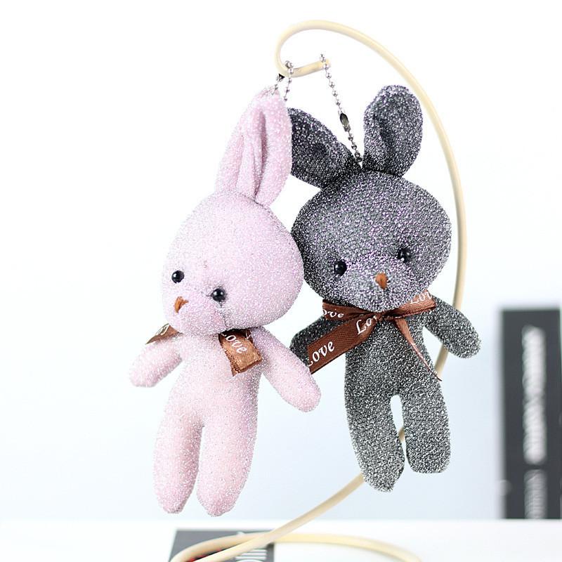 Adorable Sparkling Plush Bunny Toy Ideal For Bags And Gifts In Multiple Colors
