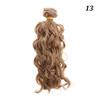 15*100cm Fashion Accessories Mini Tresses 1/6 1/4 1/3  Curly Wigs Toy Toupee Doll Hair Screw Periwig