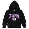 Barker Kids Long Sleeve Cotton Relax Fit Graphic Logo Print Hooded Sweatshirt Boys Casual Black [Champion] 100% CK-Y107