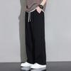 Мужские плиссированные широкие брюки, мужские прямые свободные летние драпированные спортивные повседневные длинные брюки, санитарные брюки