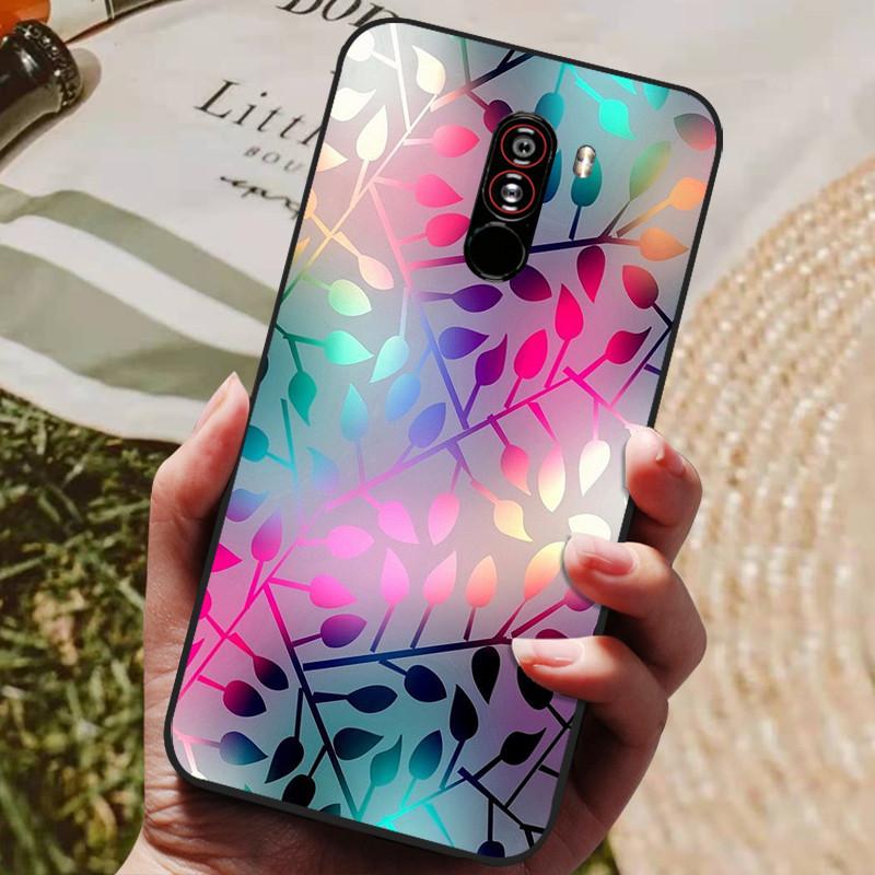 Для xiaomi mi pocophone f1 Чехол Силиконовая задняя крышка Чехол для телефона для xiaomi poco F1 Чехлы Pocofone F1 6.18 дюйма Мягкий бампер coque