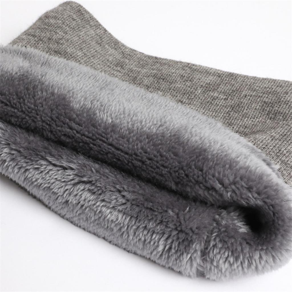 Solid Color, Knitted Scarf, Men's and Women's, Autumn and Winter, Pullover, Neck Protector, Thickened, Warm Neck Cover, Scarf, Outdoor