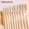 Nail Art Brush Nail Extension Gel Brush Builder Gel Brush Nail Art Liner Brush Nail Dotting Pen Home DIY Manicure Salon Supplies