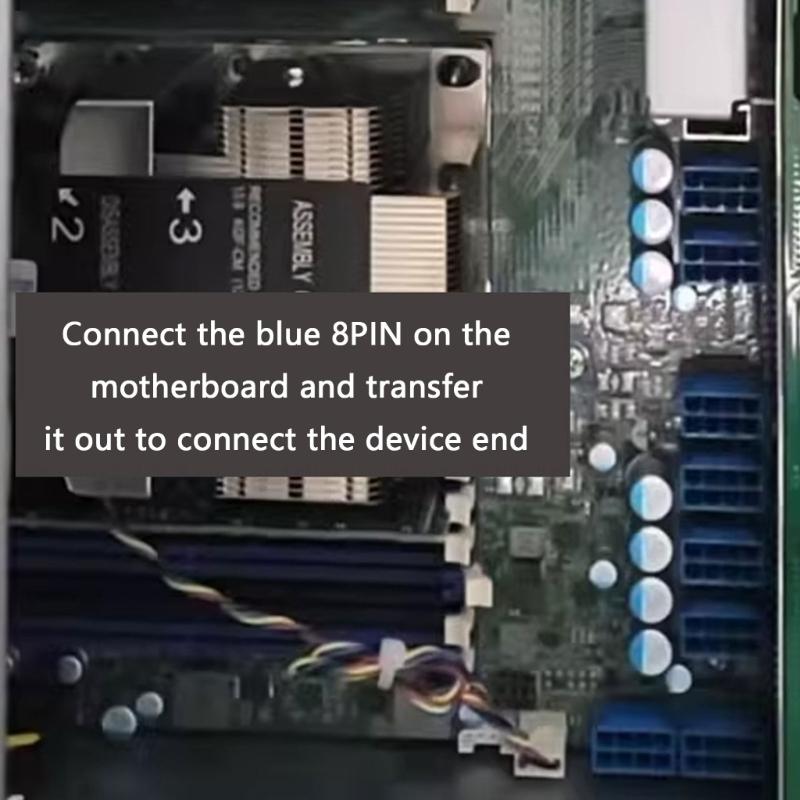 8Pin 16Pin Flexible Servers GPU Power Cord Supports Heavy Load AntiInterference Construction For Stable Energy Transfer