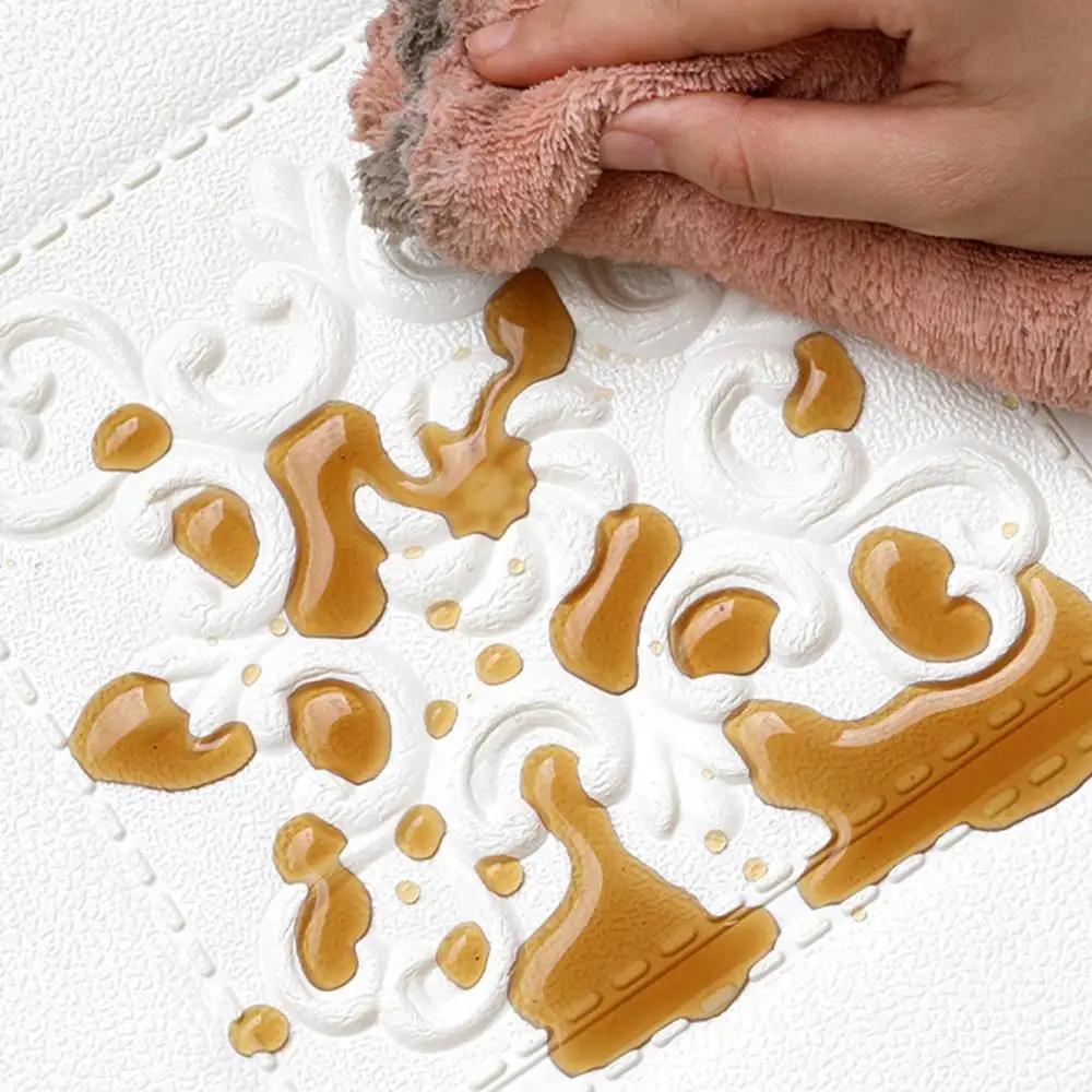 10 шт. 35 см x 35 см Самоклеящаяся имитация кирпича 5 мм наклейка на стену домашний декор потолочная панель крыша 3D обои декор для фона телевизора