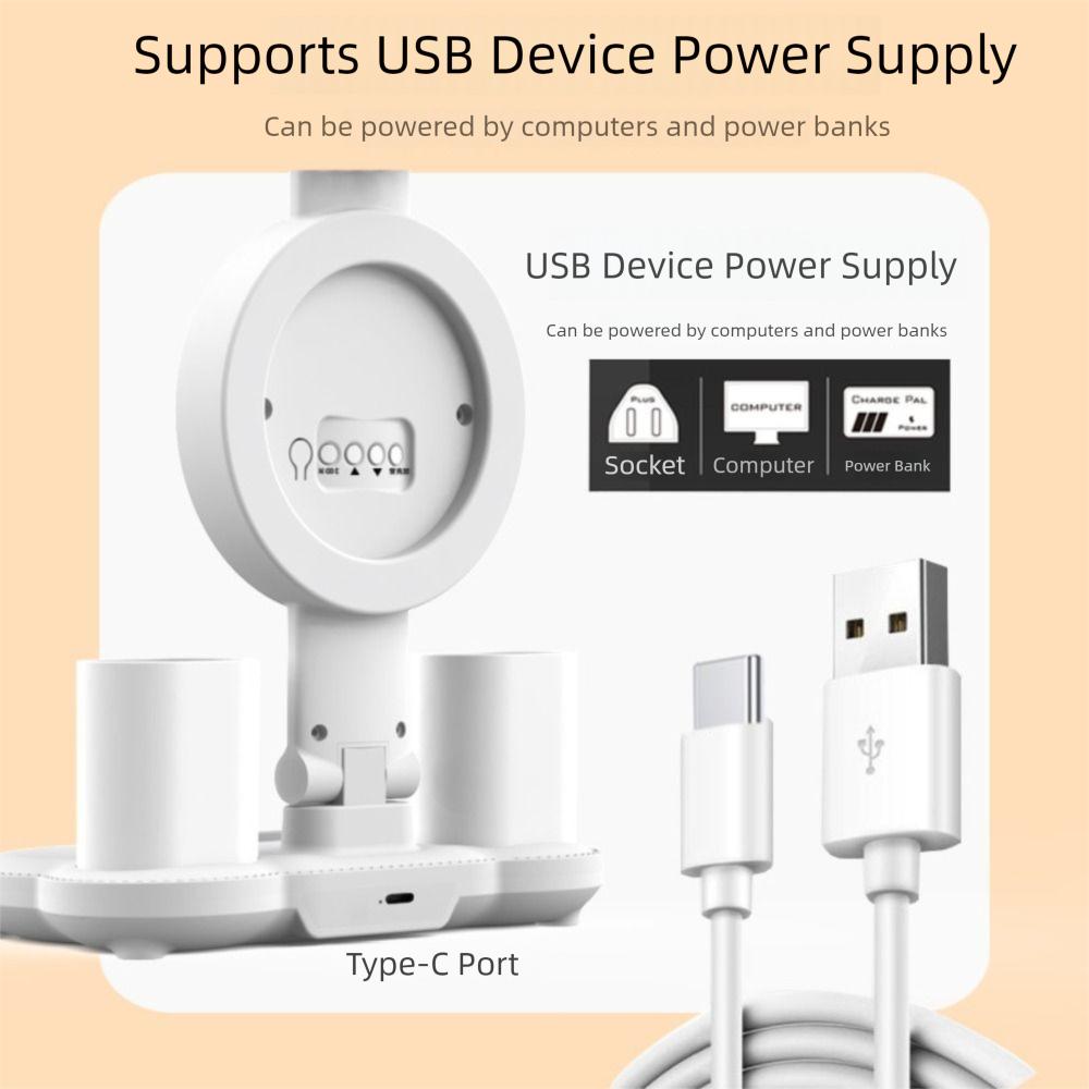 3 Colors LED Table Lamp USB Led Bedside Lamp Office Desk Study Lamp Penholder Desk Lamp Student