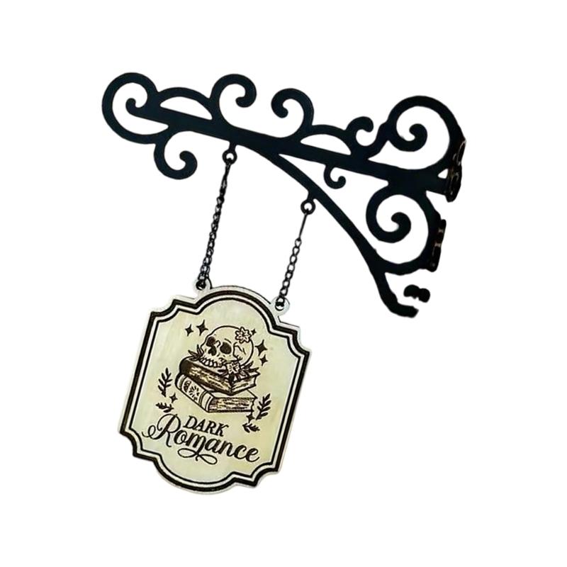 Wood And Iron Materials Book Nooks Tavern Signs Book Type Divider Bookmarks Divider For Bookshlf Library Book Management