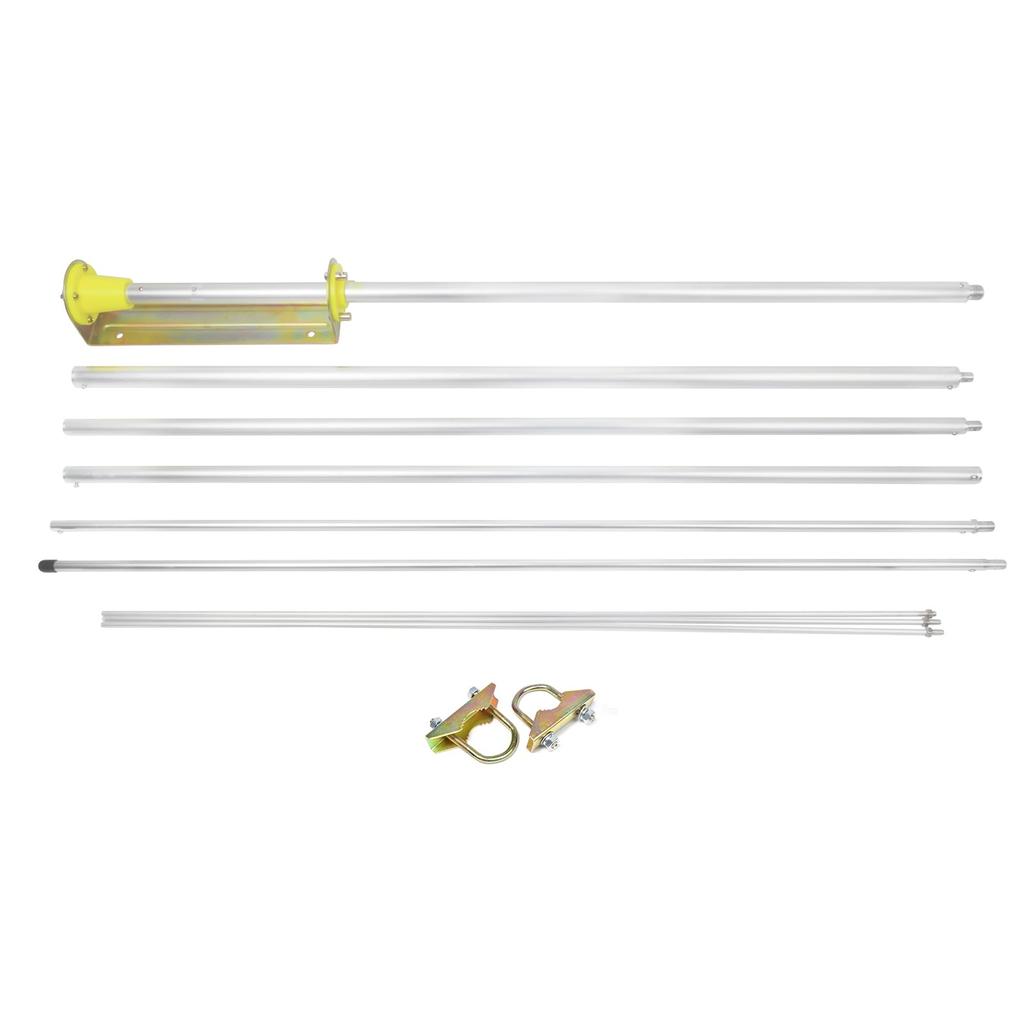 YNIBST антенна базовой станции с высоким коэффициентом усиления, заземленная плоскость, тип MJ, общая длина, рыболовная радиостанция, фиксированная антенна CB-радиостанции, руководство по эксплуатации в комплекте, 26-28 МГц, 6,2 м