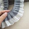 1Yard Plaids Clothing Hats Decor Classic Style Satin Ribbon Polyester Sewing Accessories 7cm Wide