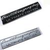 Handwriting SV Autobiography Ultimate Edition Emblem Bar Badge for L-and Ro-ver R-ange Ro-ver Executive Limited Car Trunk Logo Sticker Decal