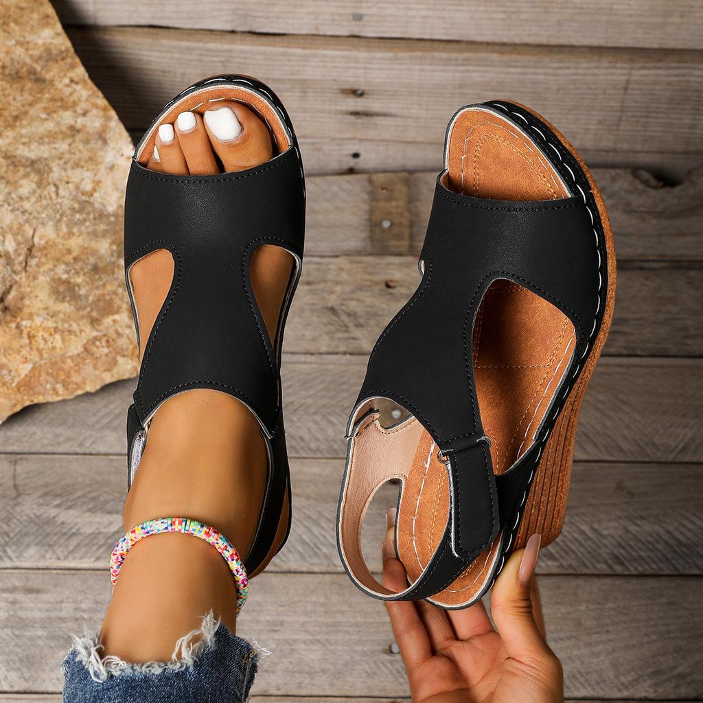 Fashion 2025 Women Wedge Sandals New Summer High Heels Fashion Open Toe Lightweight Wedges Heeled Shoes Sandalias De Mujer Plus Size 43